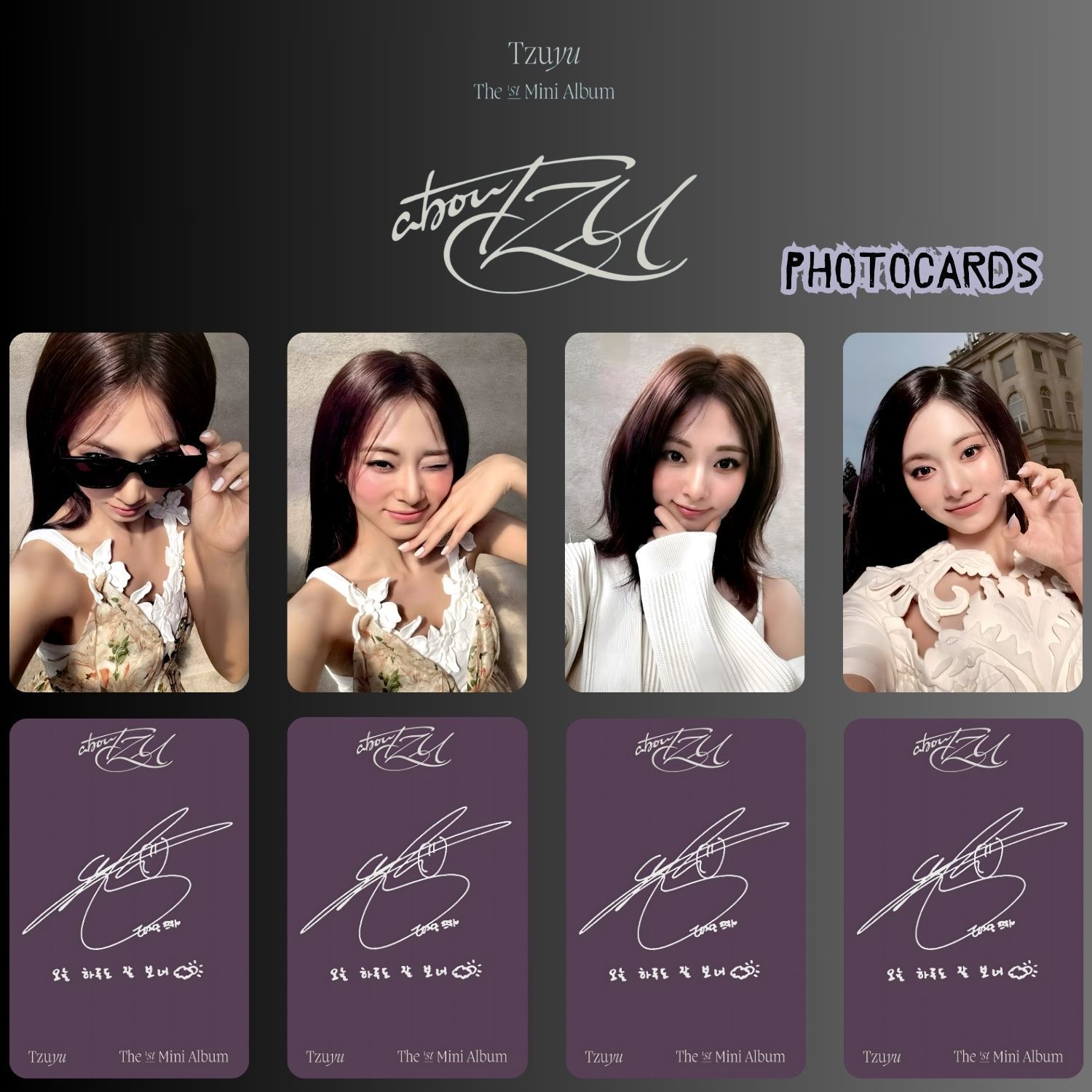 TWICE TZUYU '' abouTZU '' Photocards Set 1