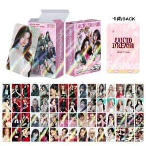 IVE '' Lucid Dream '' Çift Yön Baskılı Hologramlı Lomo Card Seti (60 Pcs)