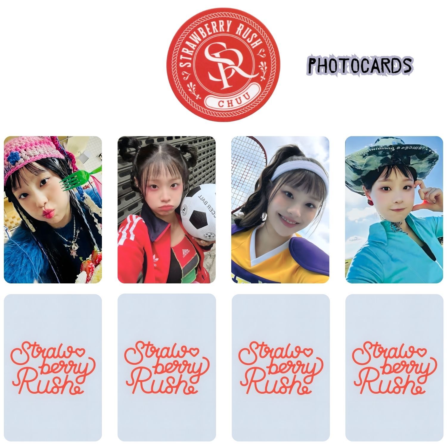 CHUU  '' Strawberry Rush '' Photocards Set 2