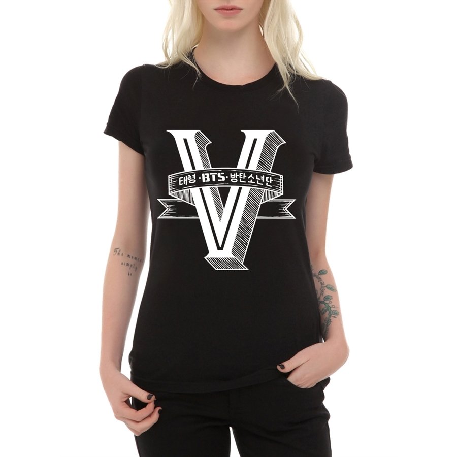 BTS ''V'' TSHIRT (Dar Kesim)