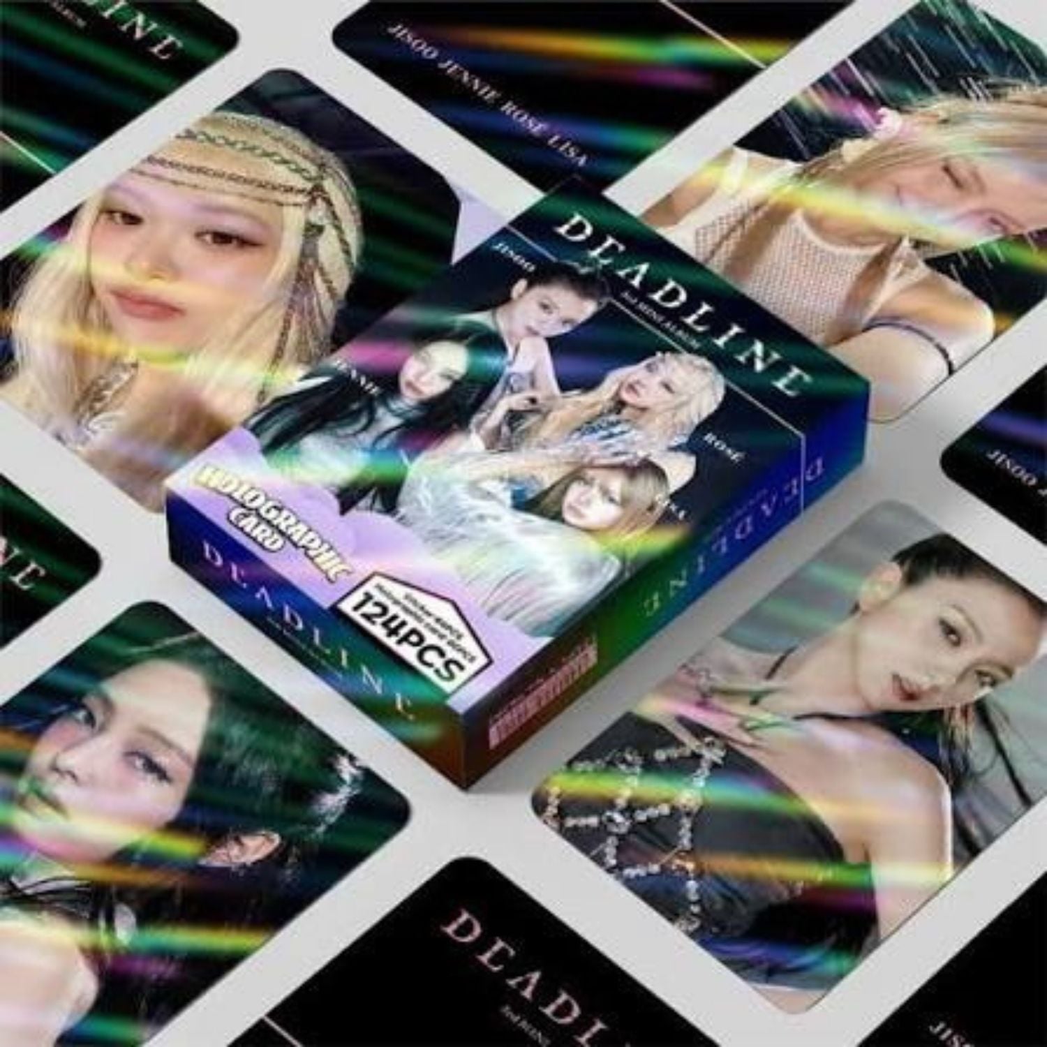 BLACKPINK '' Deadline GO '' Çift Yön Baskılı Hologramlı Lomo Card Seti (60 Pcs)