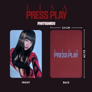 BLACKPINK LISA '' Press Play '' Photocards Set 1