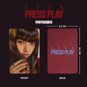 BLACKPINK LISA '' Press Play '' Photocards Set 2