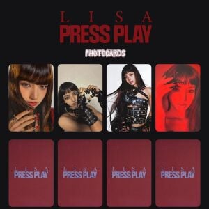 BLACKPINK LISA '' Press Play '' Photocards Set 2