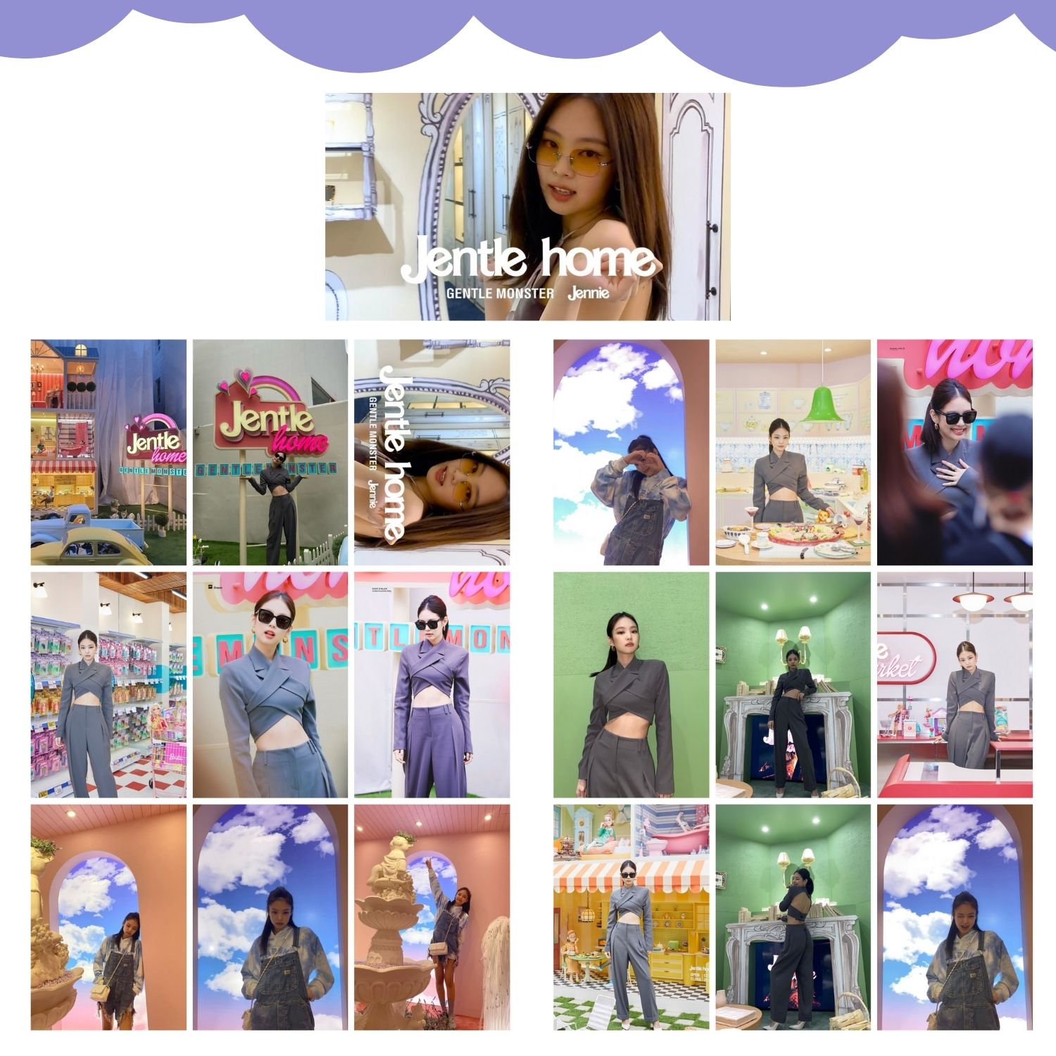 BLACKPINK '' Jennie at Jentle Home '' Fotokart Seti