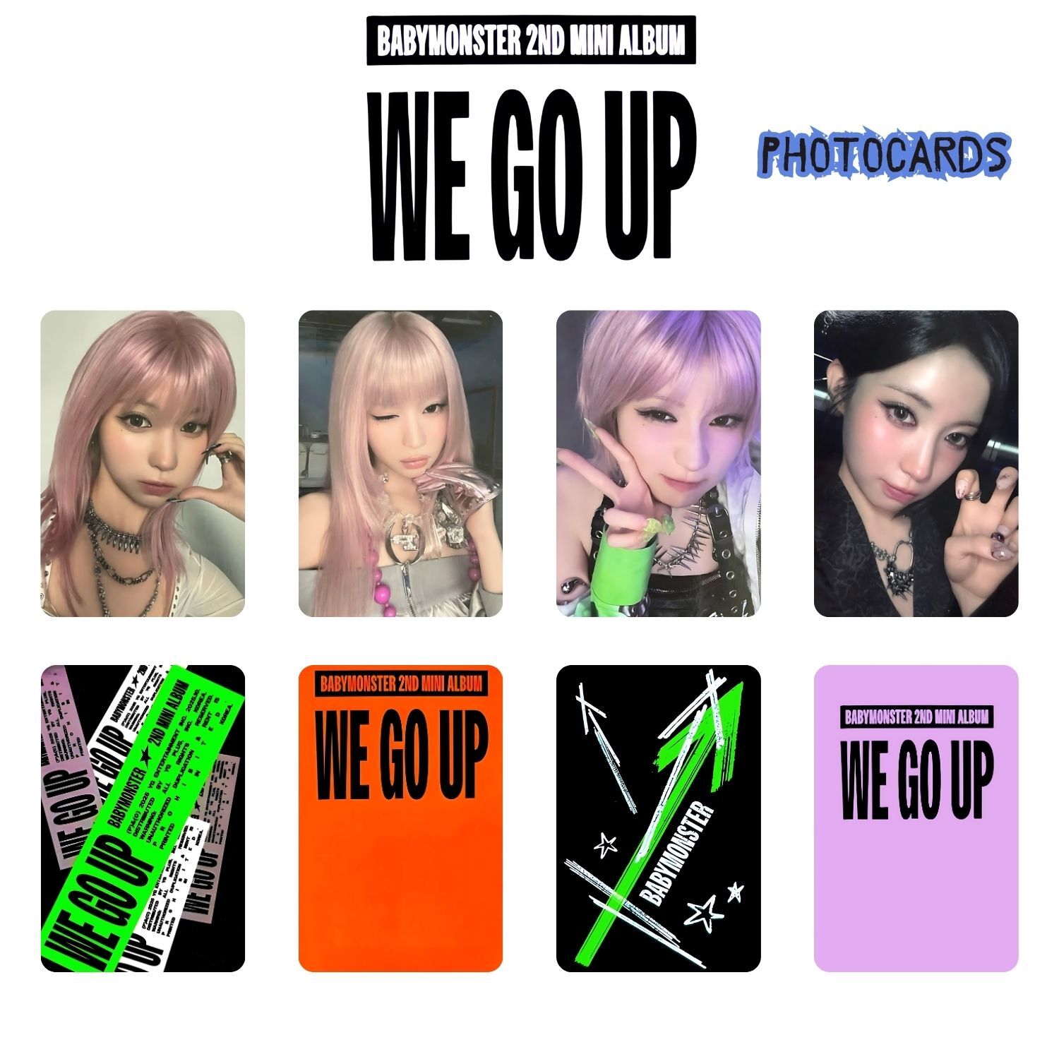 BABYMONSTER Asa '' WE GO UP '' Photocards Set
