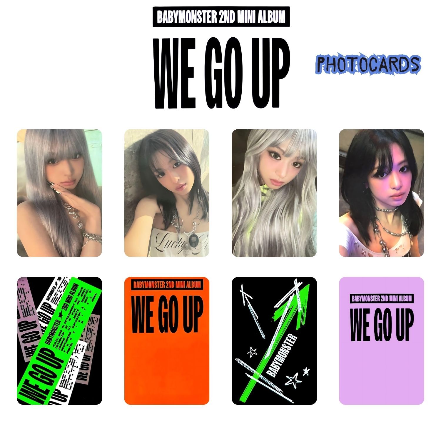 BABYMONSTER Ahyeon '' WE GO UP '' Photocards Set