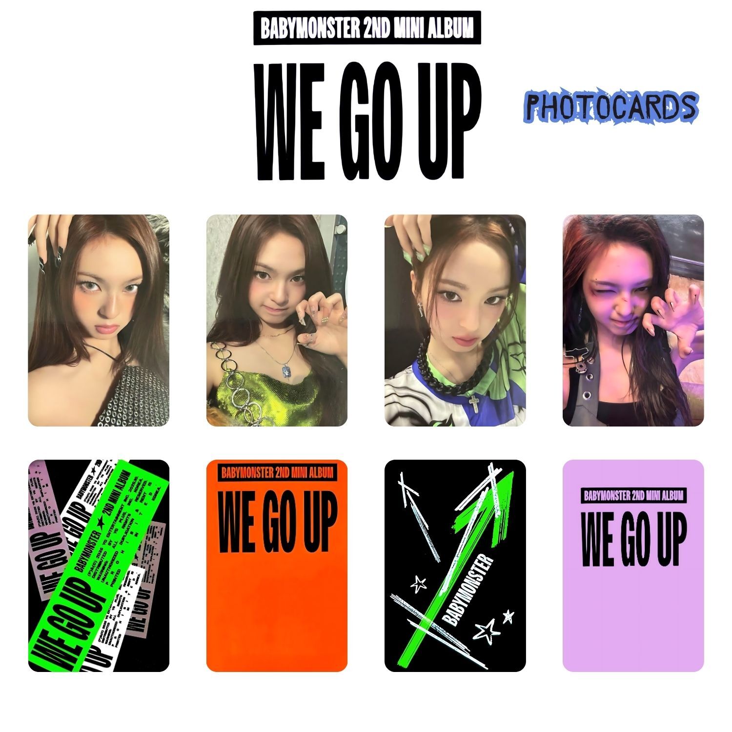 BABYMONSTER Chiquita '' WE GO UP '' Photocards Set
