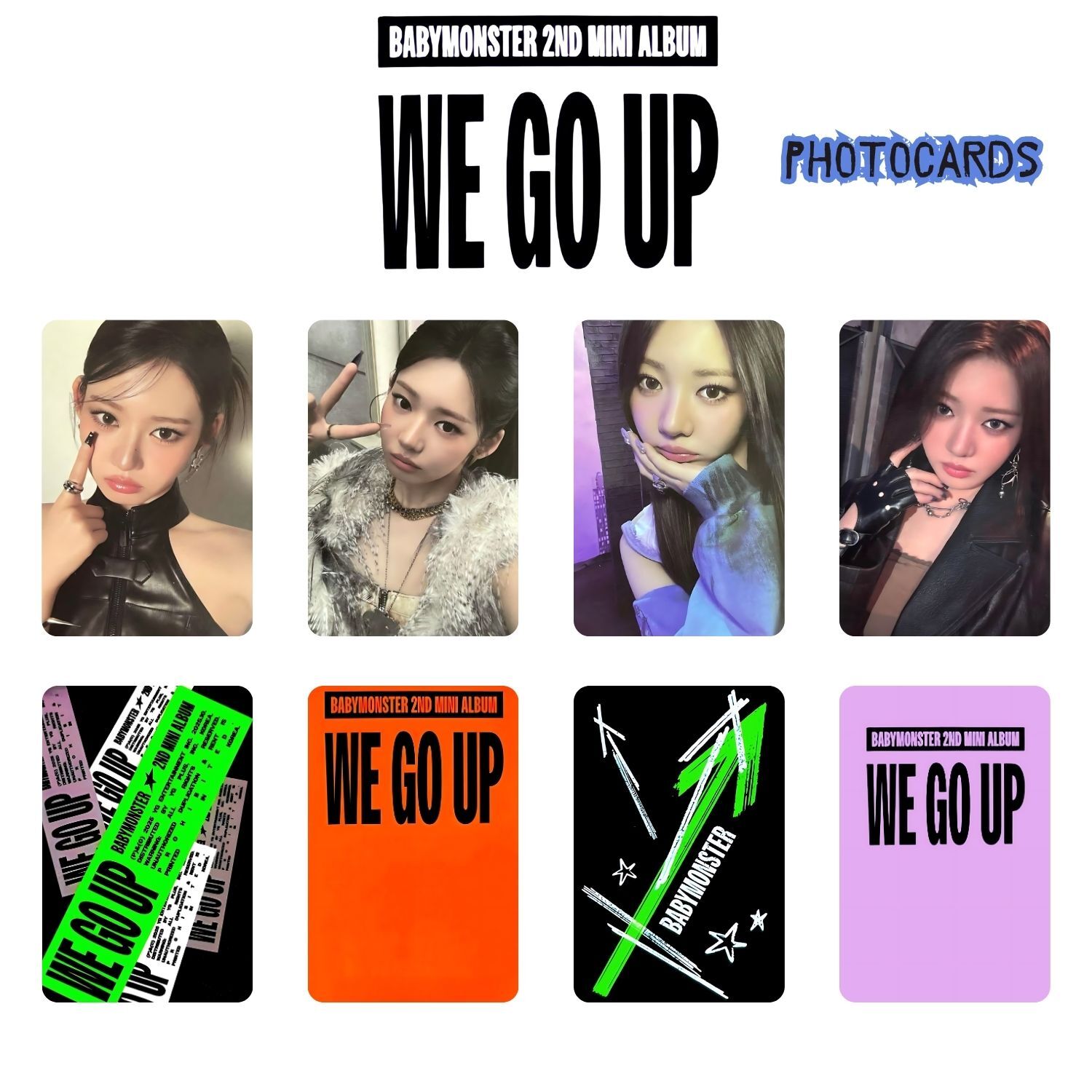BABYMONSTER Rora '' WE GO UP '' Photocards Set