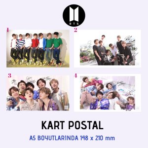 BTS 2020 İmzalı Kartpostallar