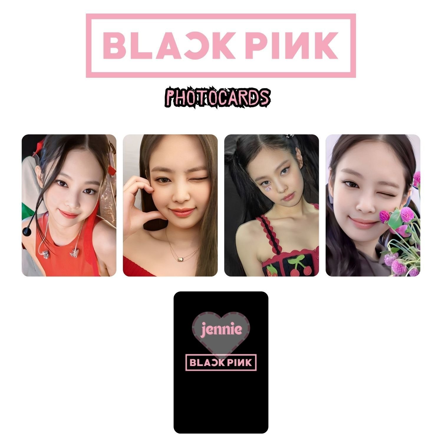 BLACKPINK '' Jennie '' Photocards Set 2