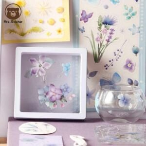 Çiçekli Süsleme Sticker