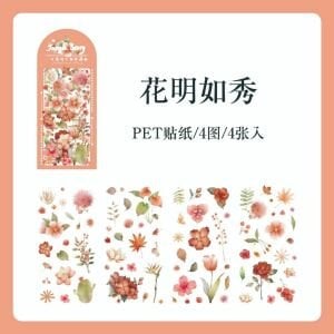 Çiçekli Süsleme Sticker