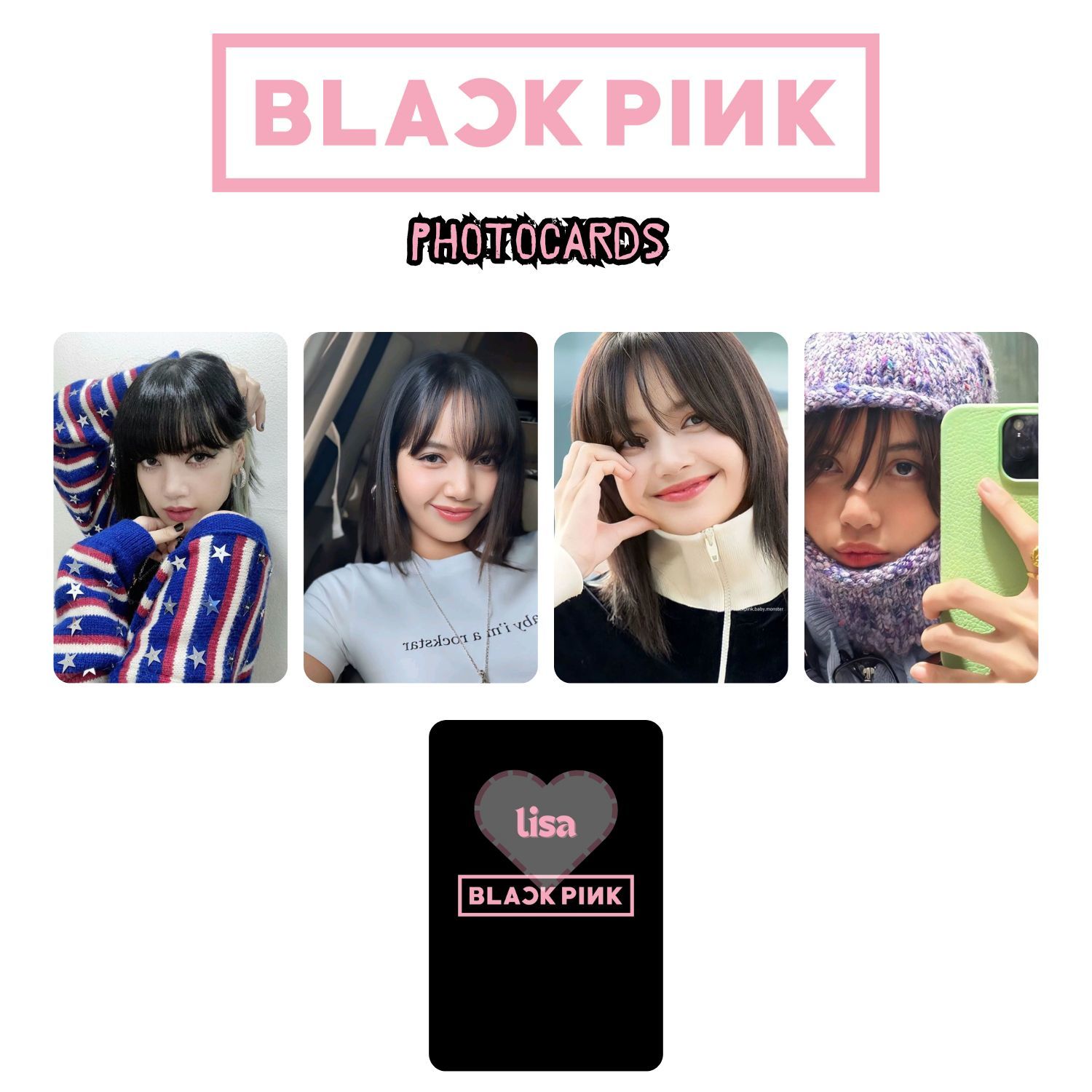 BLACKPINK '' Lisa '' Photocards Set 2
