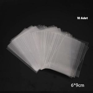 Şeffaf Desensiz Kart Koruyucu (10 Adet-6x9 cm)