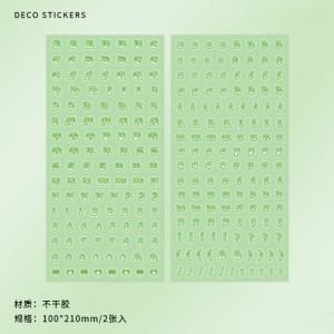 Harf Süsleme Sticker