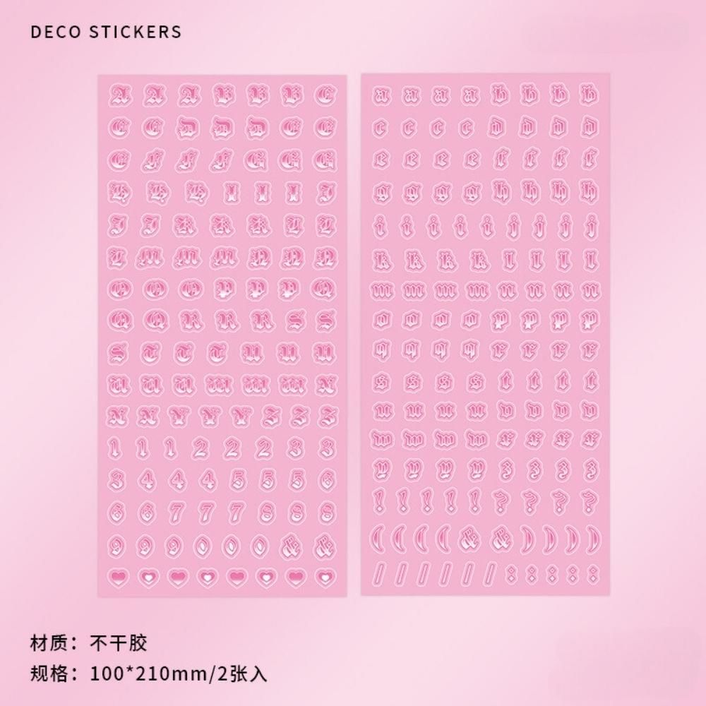 Harf Süsleme Sticker E