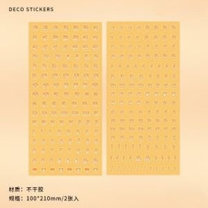 Harf Süsleme Sticker F