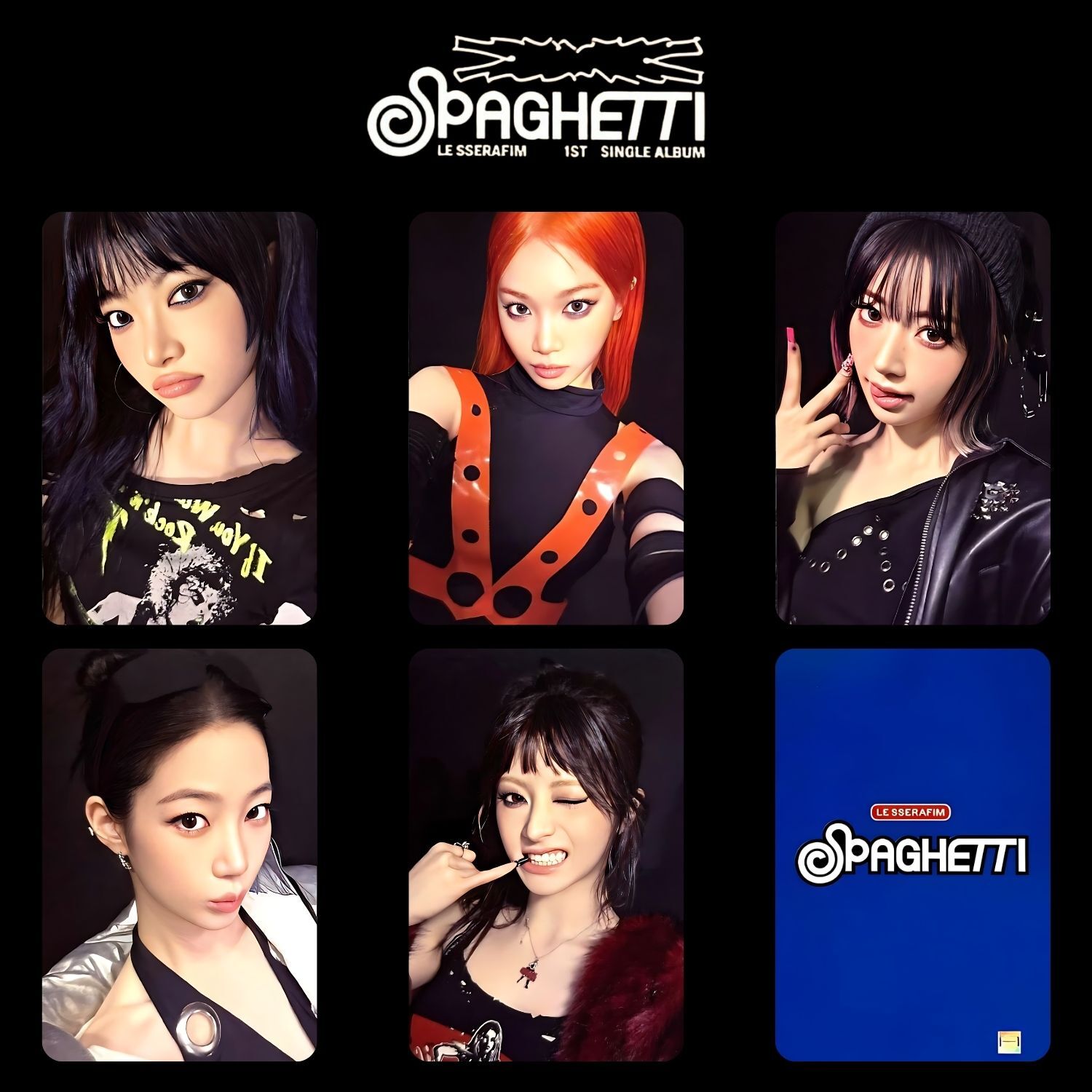 LE SSERAFIM '' Spaghetti '' Photocard Set POB 2