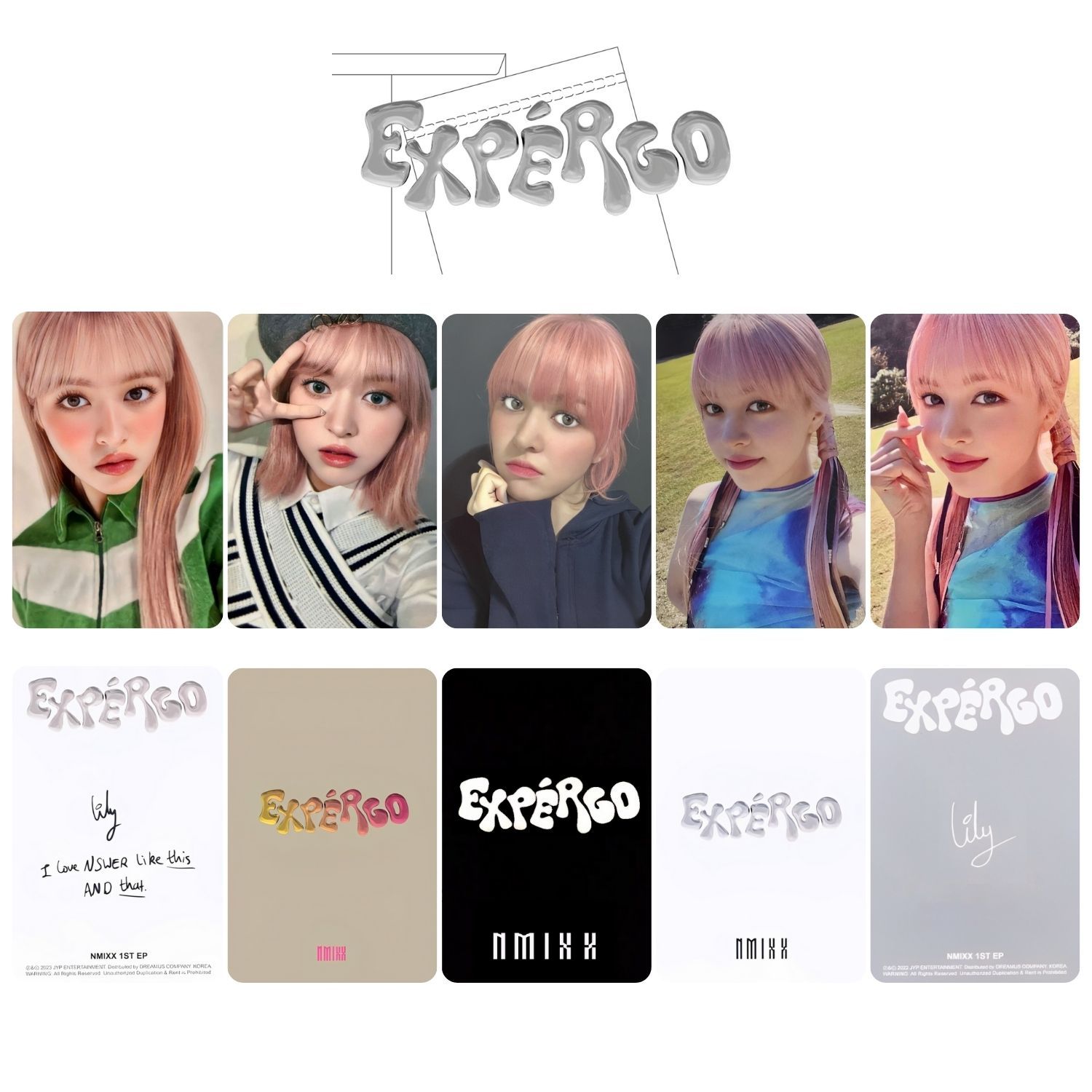 NMIXX Lily '' Expergo '' POB PC Set