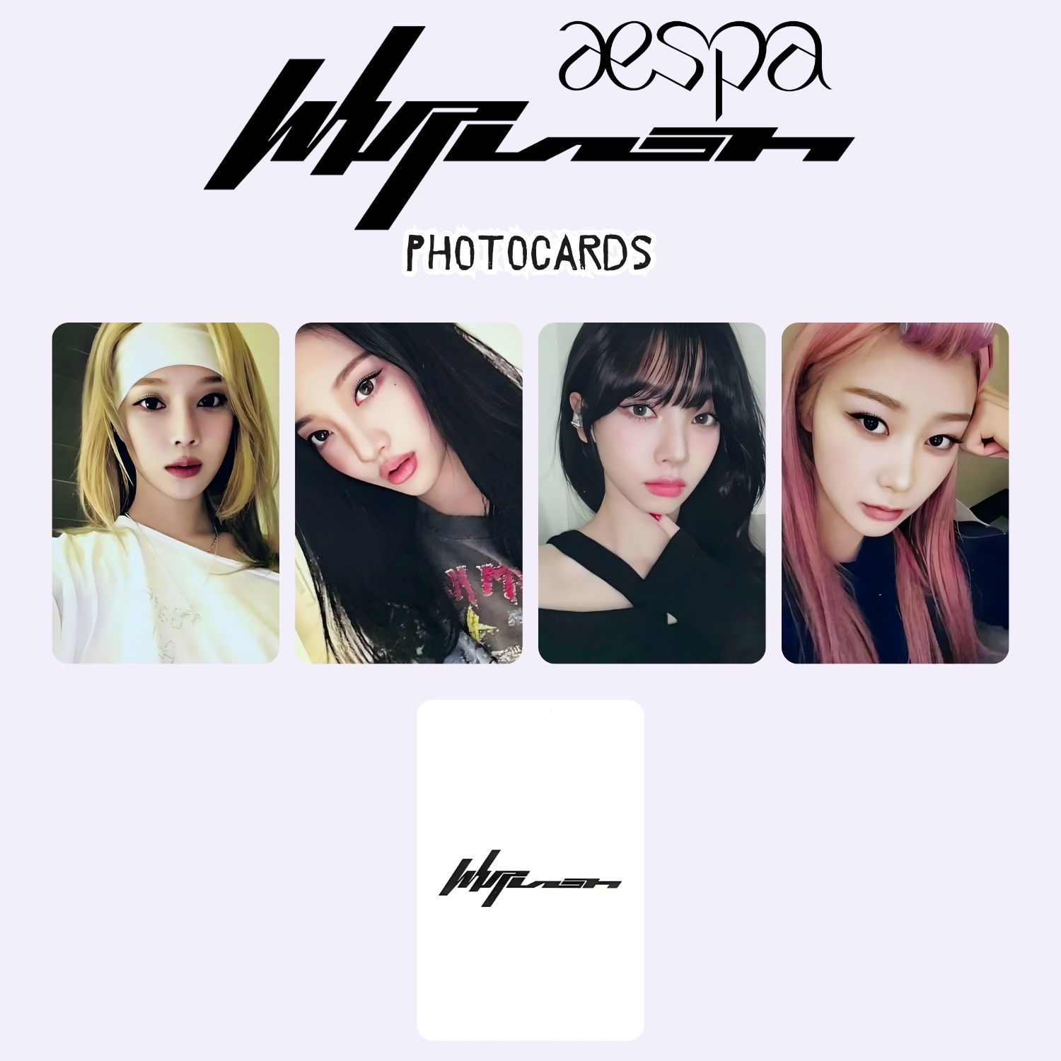 AESPA '' Whiplash '' Photocards Set A1