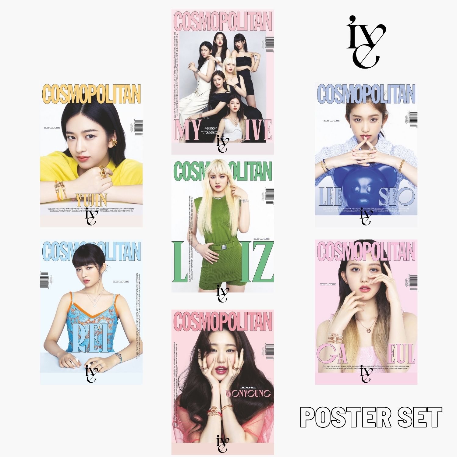 IVE Grup ve Üye Poster Set