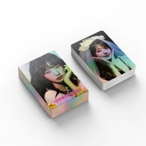 IVE '' Wonyoung '' Çift Yön Baskılı Hologramlı/Lomo Card Seti
