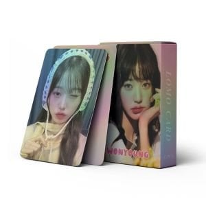 IVE '' Wonyoung '' Çift Yön Baskılı Hologramlı/Lomo Card Seti
