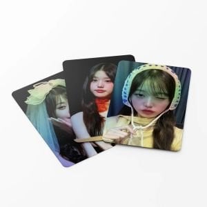 IVE '' Wonyoung '' Çift Yön Baskılı Hologramlı/Lomo Card Seti