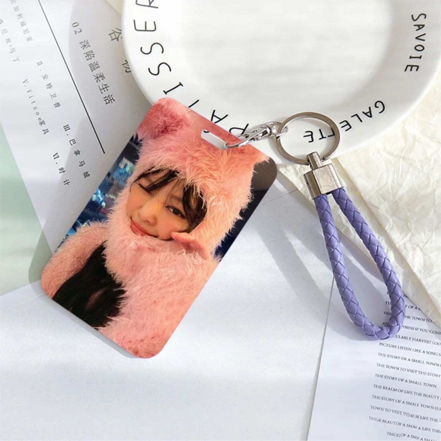 BLACKPINK '' Jennie '' Sert Kapak Card Holder/Anahtarlık