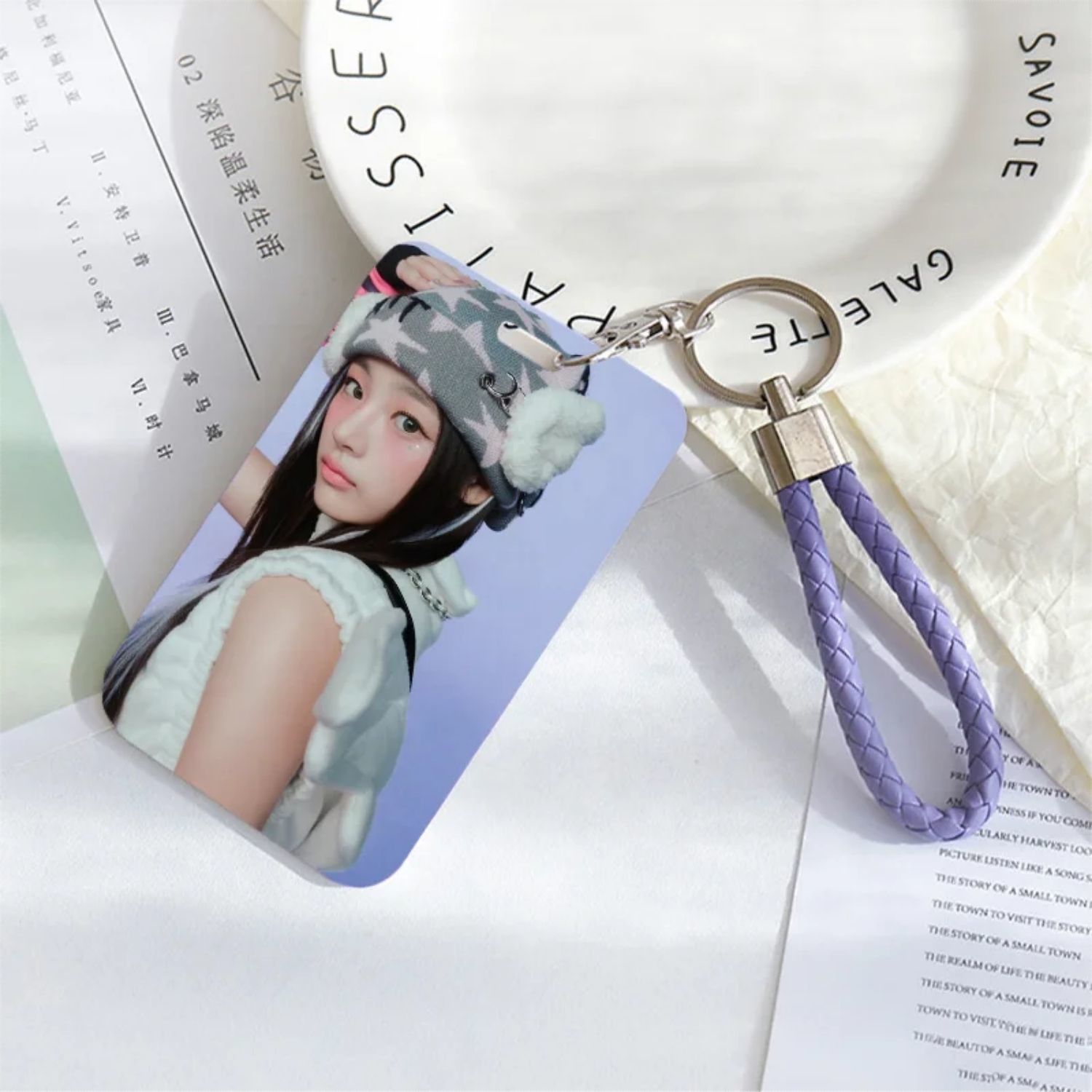 NEW JEANS '' Minji '' Sert Kapak Card Holder/Anahtarlık