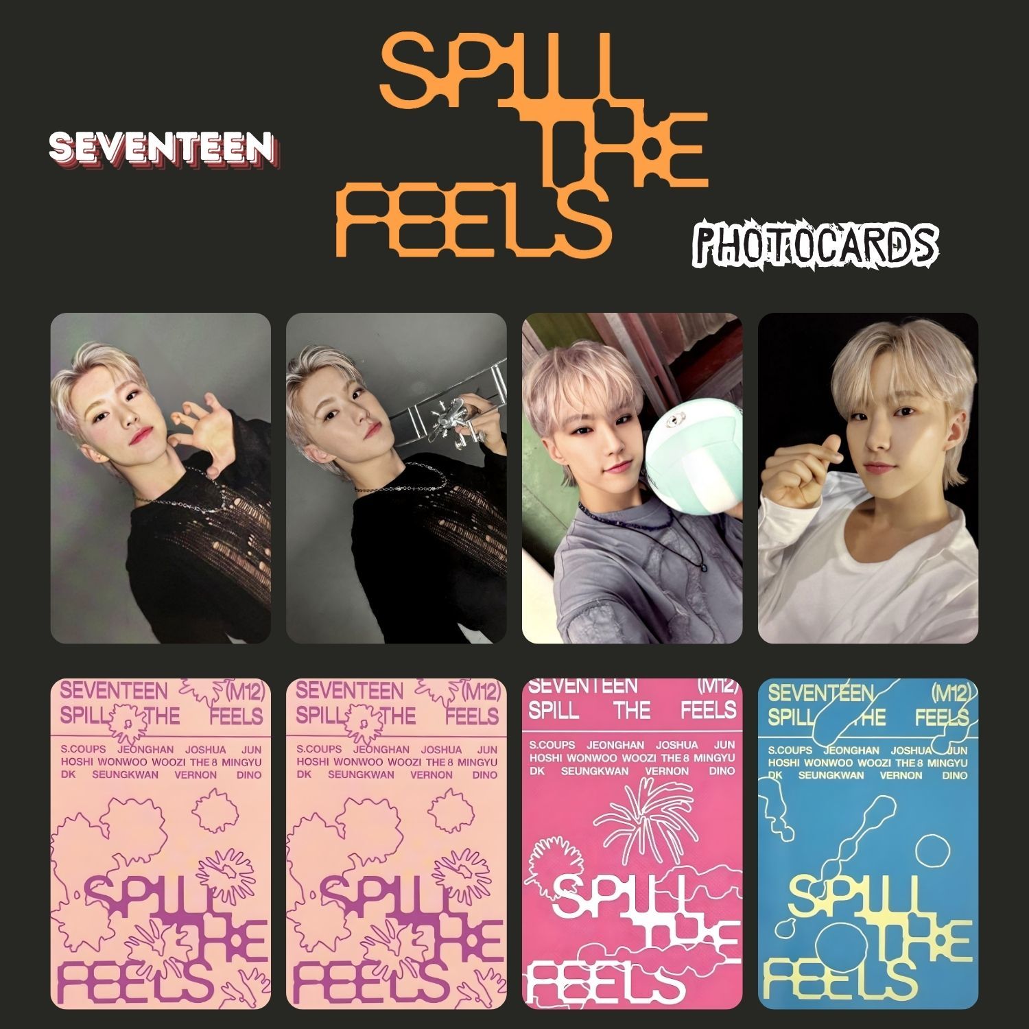 SEVENTEEN Hoshi '' Spill The Feels '' Photocards Set