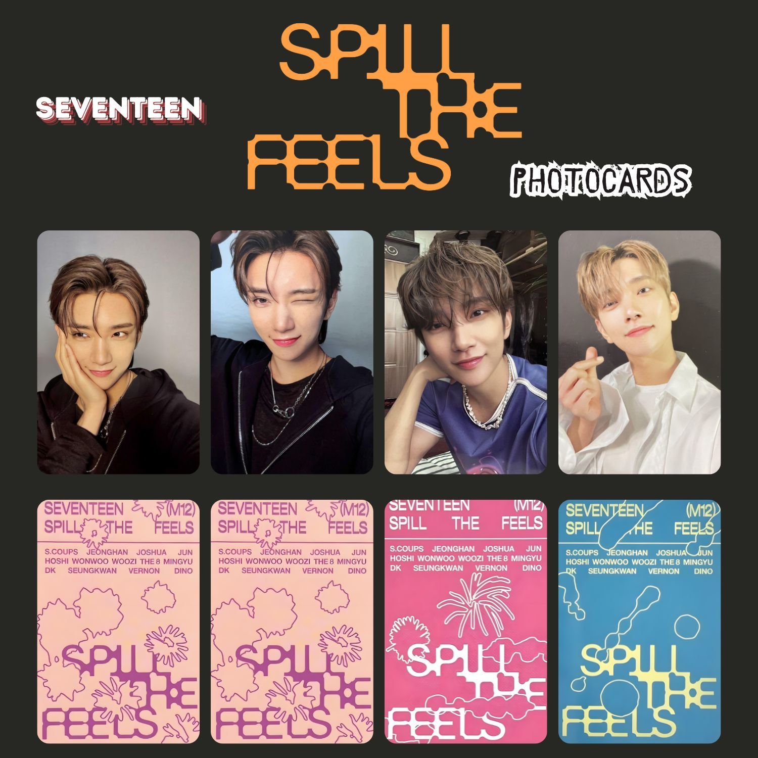 ジョシュア トレカ ラキドロ spill the feels tsutaya SEVENTEEN Joshua '' Spill The Feels '' Photocards Set
