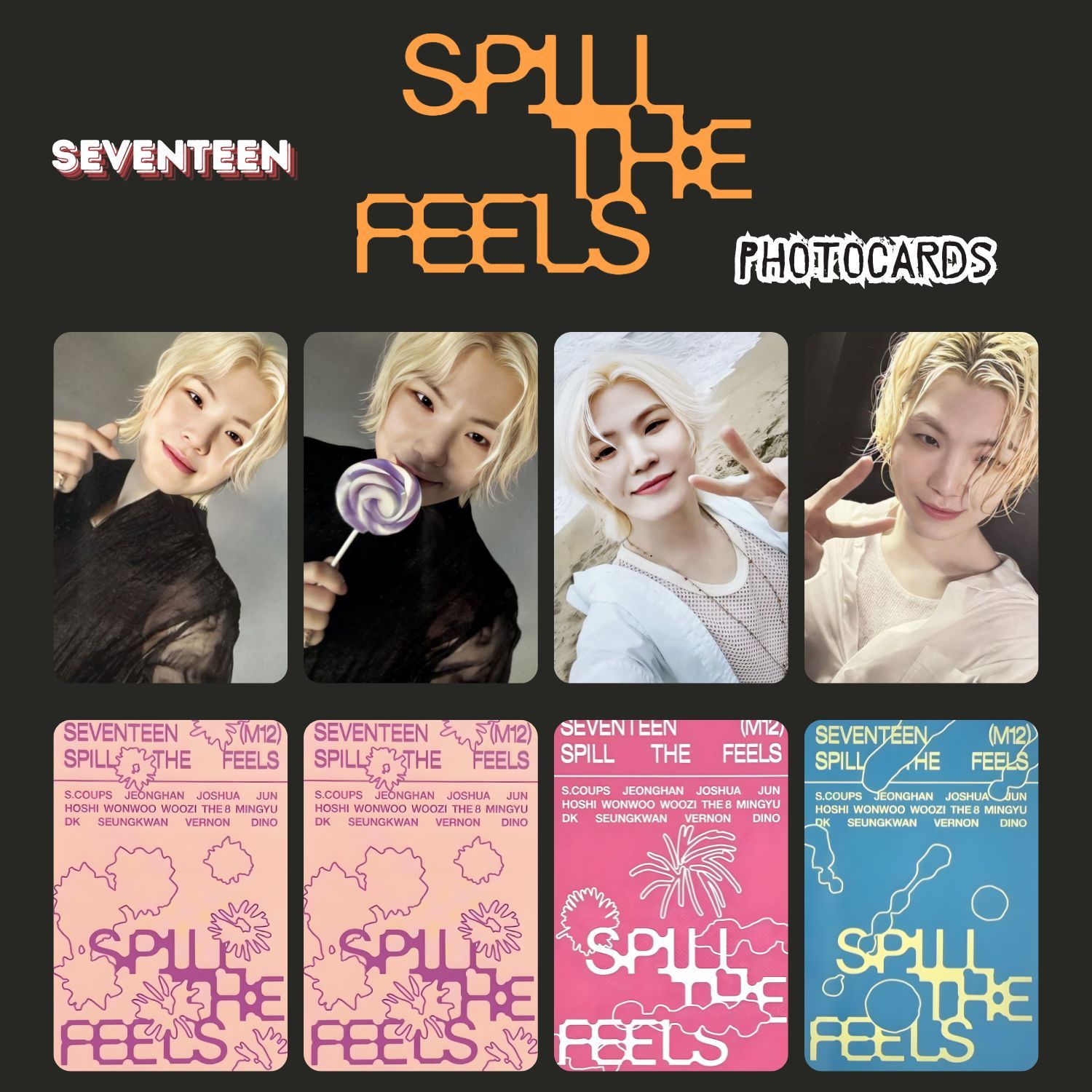 SEVENTEEN Woozi '' Spill The Feels '' Photocards Set