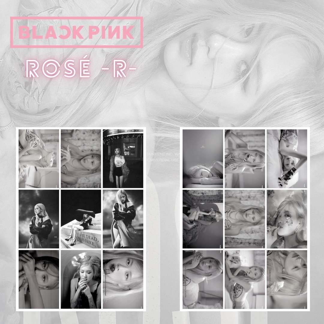 BLACKPINK ROSE ''-R-'' Fotokart Seti 2
