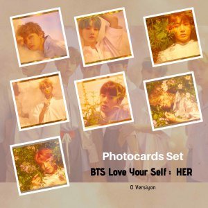 BTS ''Love Your Self : HER'' Fotokart Setleri