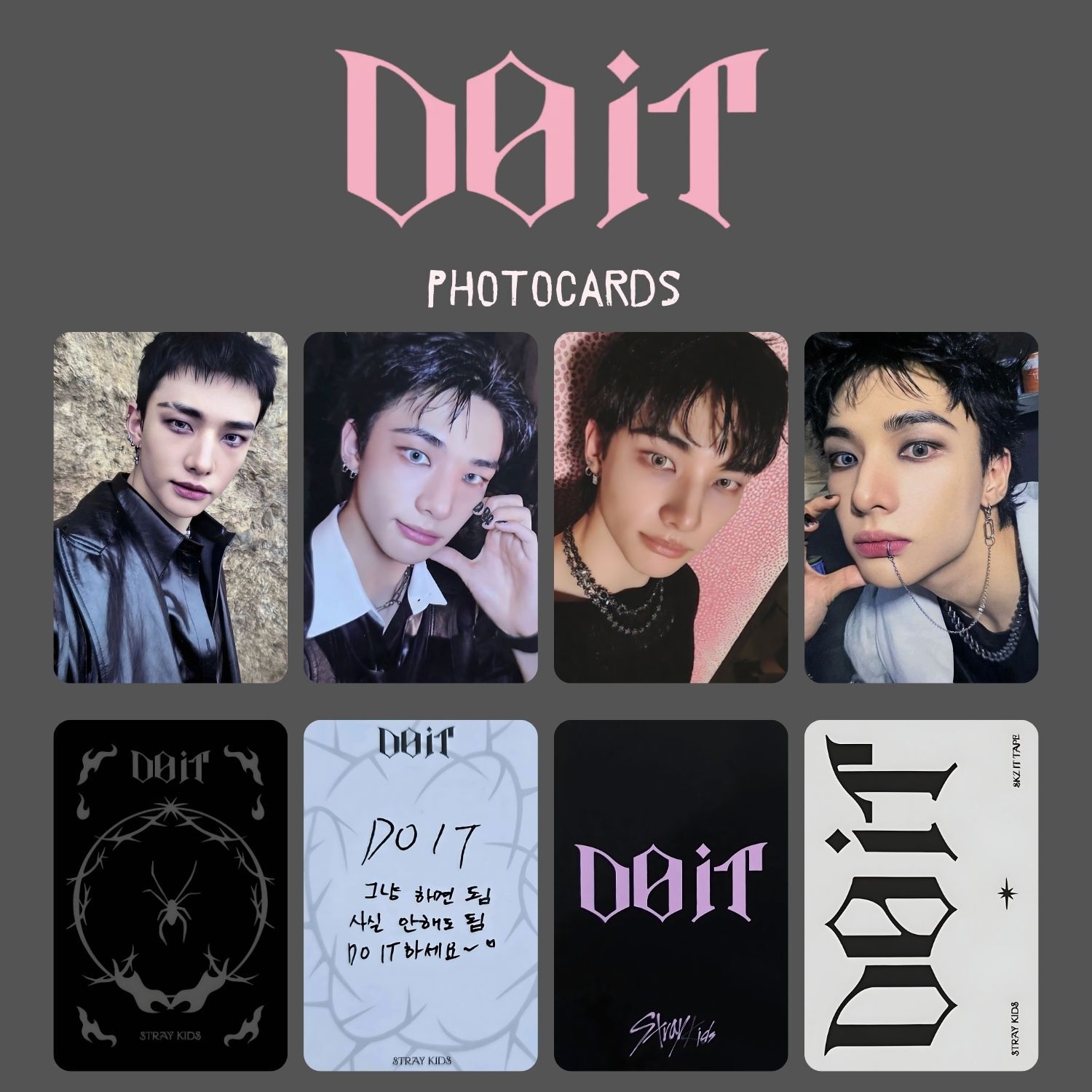 Stray Kids スキズ ヒョンジン トレカ Do it KARMA まとめ STRAY KIDS Hyunjin '' DO IT '' Photocards Set