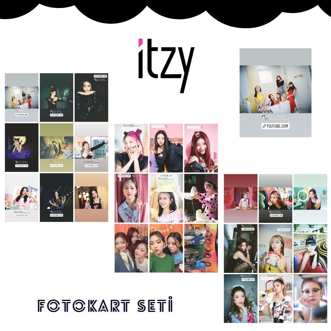 ITZY '' Crazy In Love Jacket Behind '' Fotokart Seti