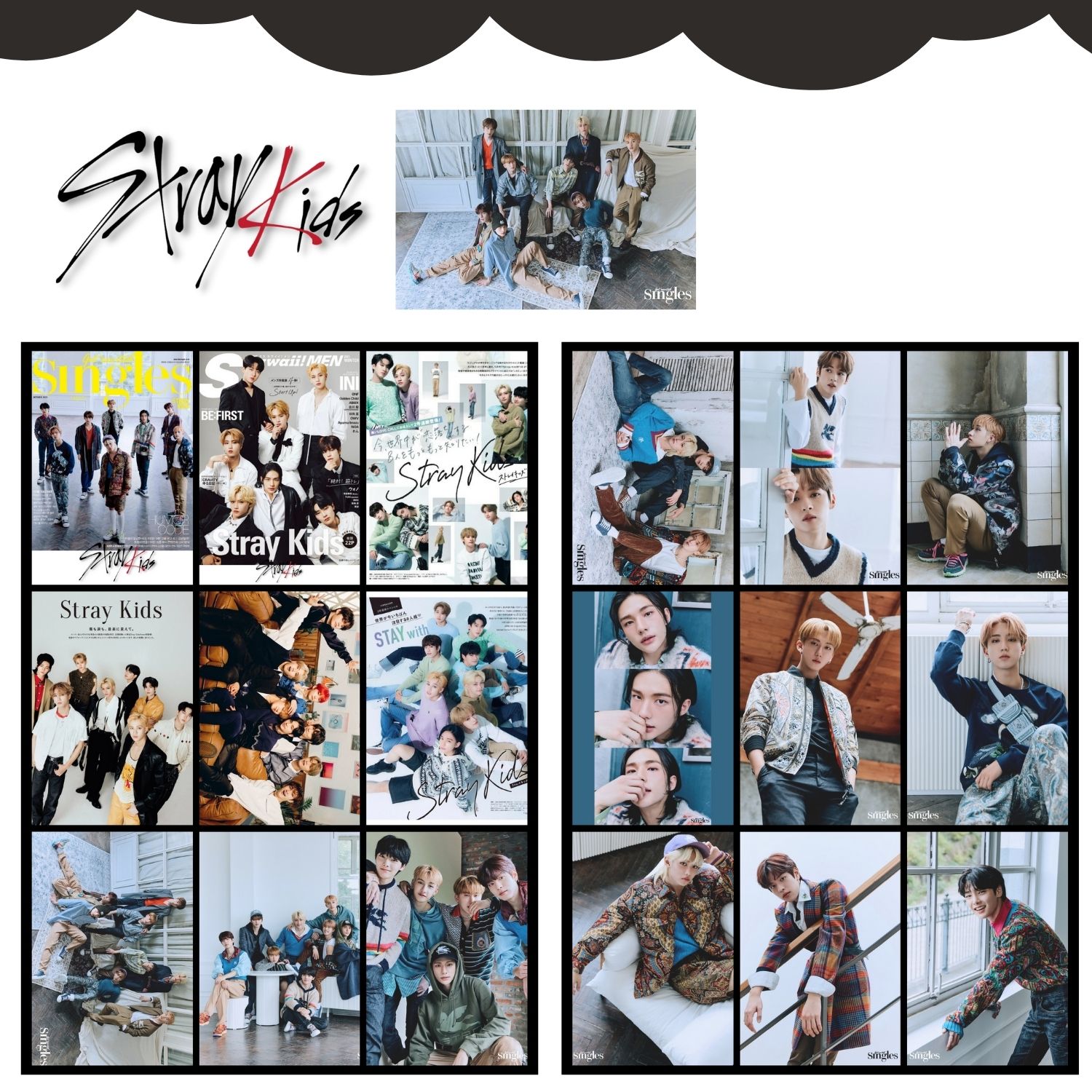 STRAY KIDS  '' Singles ''  Fotokart Seti
