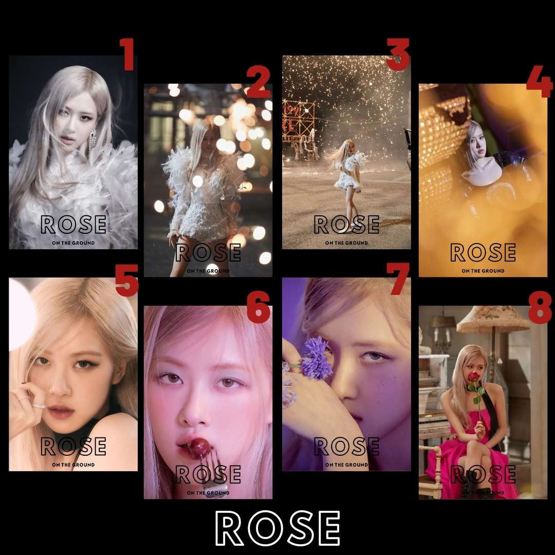BLACKPINK ''Rose On The Ground'' Mini Kartlar