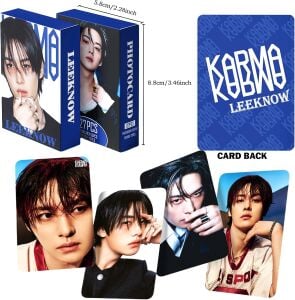 STRAY KIDS Lee Know '' Karma '' Çift Yön Baskılı Lomo Card Seti