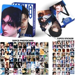 STRAY KIDS Bangchan '' Karma '' Çift Yön Baskılı Lomo Card Seti
