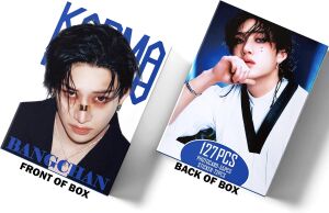 STRAY KIDS Bangchan '' Karma '' Çift Yön Baskılı Lomo Card Seti
