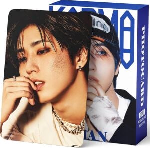 STRAY KIDS Han '' Karma '' Çift Yön Baskılı Lomo Card Seti