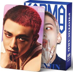 STRAY KIDS Hyunjin '' Karma '' Çift Yön Baskılı Lomo Card Seti
