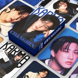 STRAY KIDS Changbin '' Karma '' Çift Yön Baskılı Lomo Card Seti