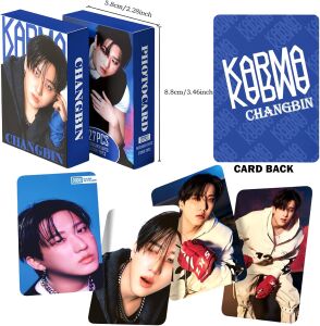 STRAY KIDS Changbin '' Karma '' Çift Yön Baskılı Lomo Card Seti