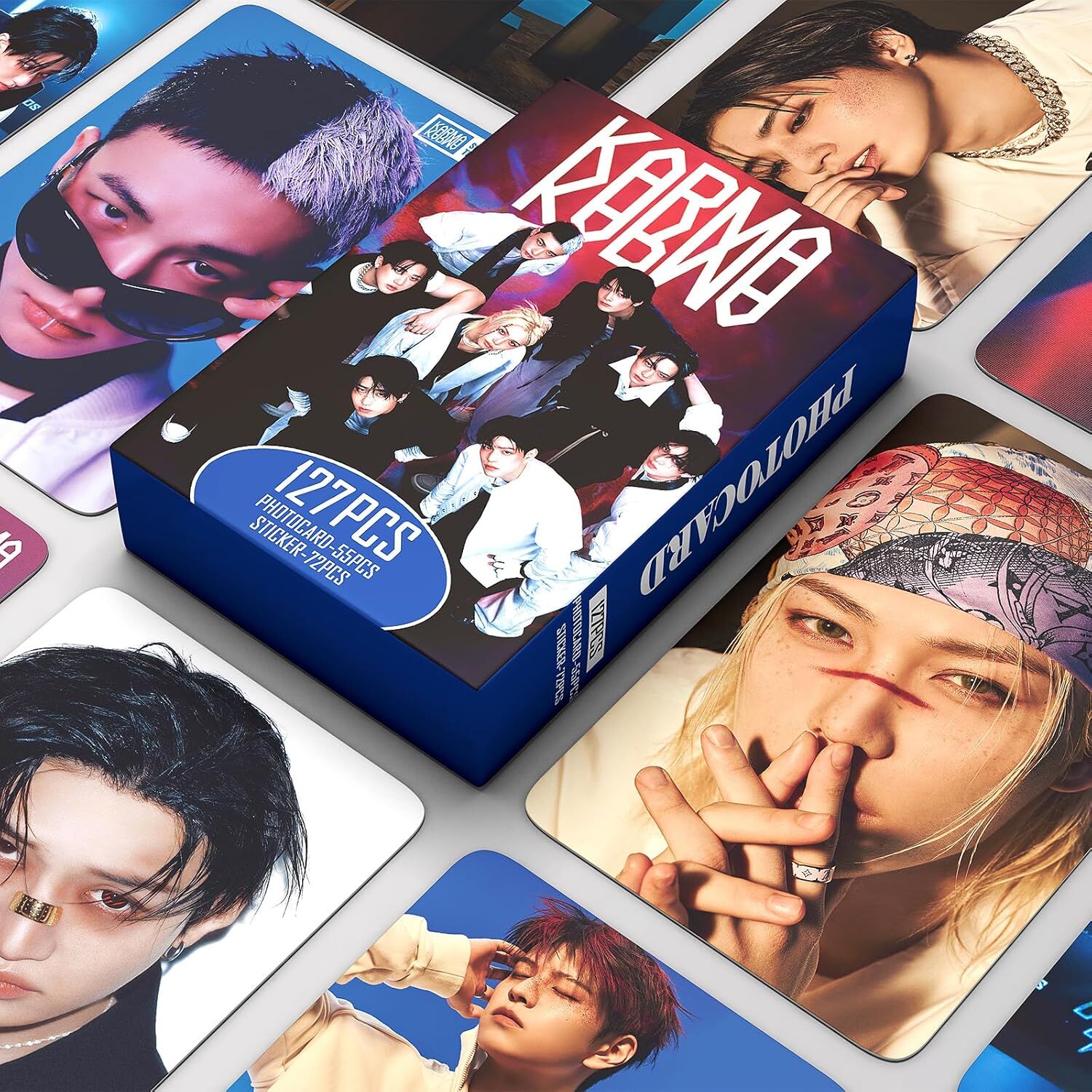 STRAY KIDS '' Karma '' Çift Yön Baskılı Lomo Card Seti