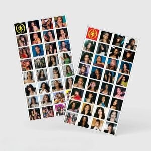 KATSEYE '' Beautiful Chaos '' Çift Yön Baskılı Hologramlı Lomo Card Seti