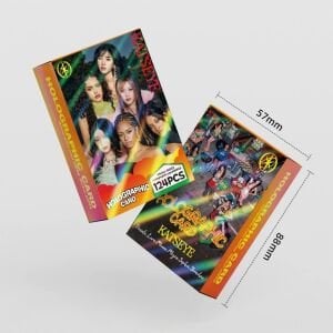 KATSEYE '' Beautiful Chaos '' Çift Yön Baskılı Hologramlı Lomo Card Seti